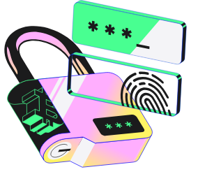 Secure investing account illustration
